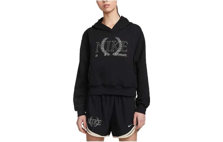 Nike Nike Sweatshirts Women's Black Hooded Moderate Other