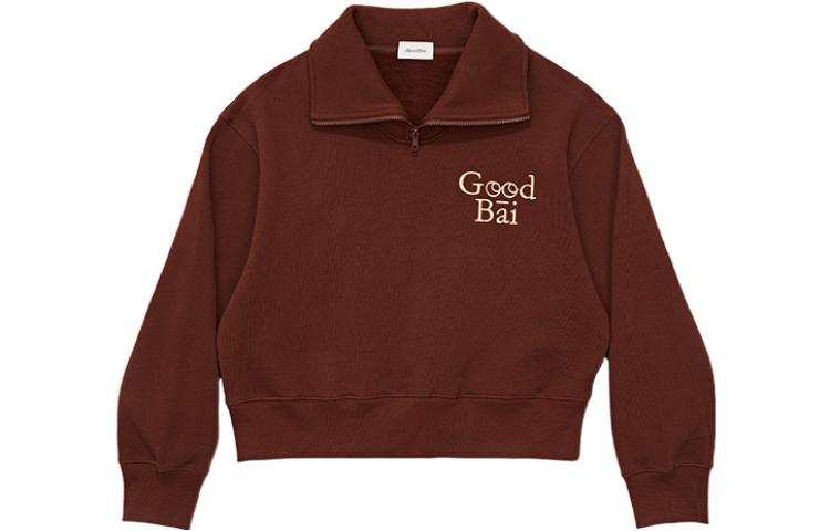 GOOD BAI Sweatshirts Women's Lapel Moderate Regular