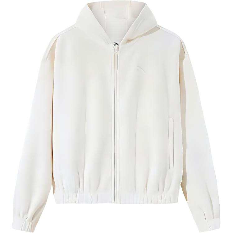 Anta Sports Life Collection Solid Color Zippers Hooded Comfortable And Breathable Fleece Lined Thermal Loose Fit
