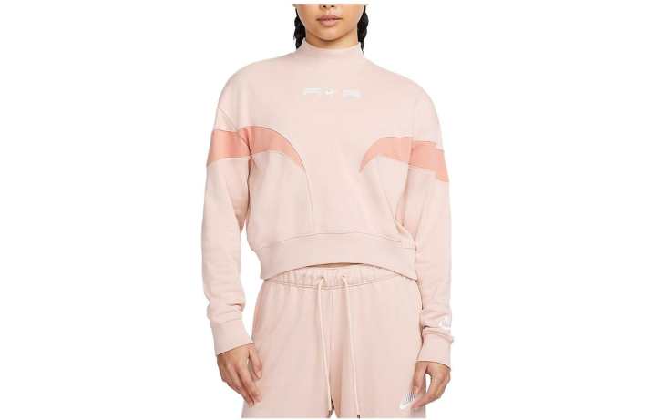 Nike Nike Sweatshirts Women's Pink Stand Collar Moderate Regular