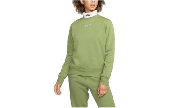Nike Nike Sweatshirts Women's Green Crew Neck Moderate Regular