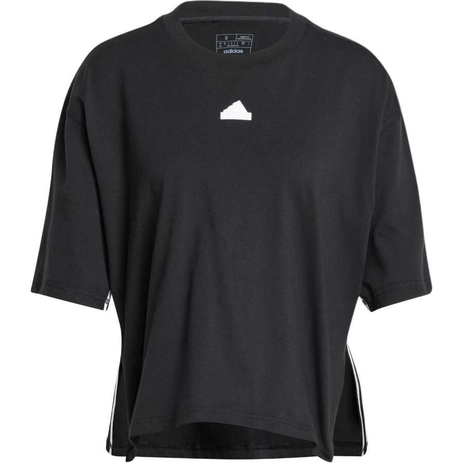 Adidas Adidas T Shirts Women's Black Crew Neck Moderate