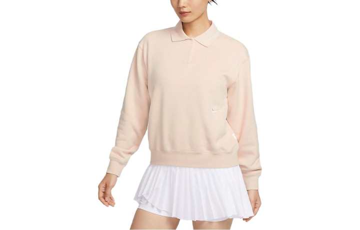Nike Nike Polo Shirts Women's Dune White Polo Collar Moderate Straight Fit