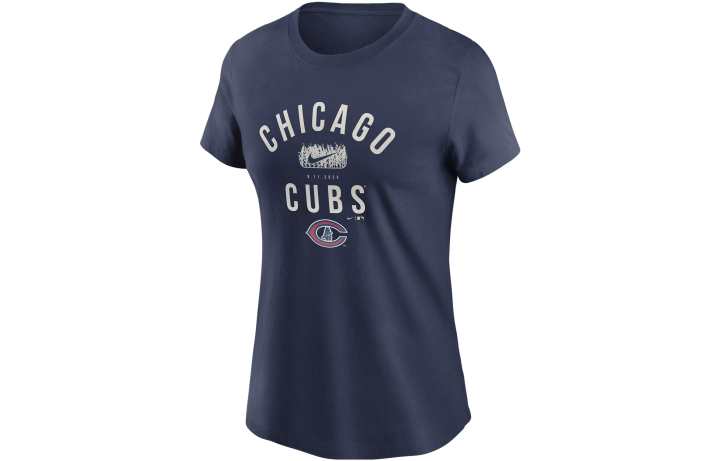 Nike Nike T Shirts Women's Navy Blue Crew Neck Moderate Straight Fit