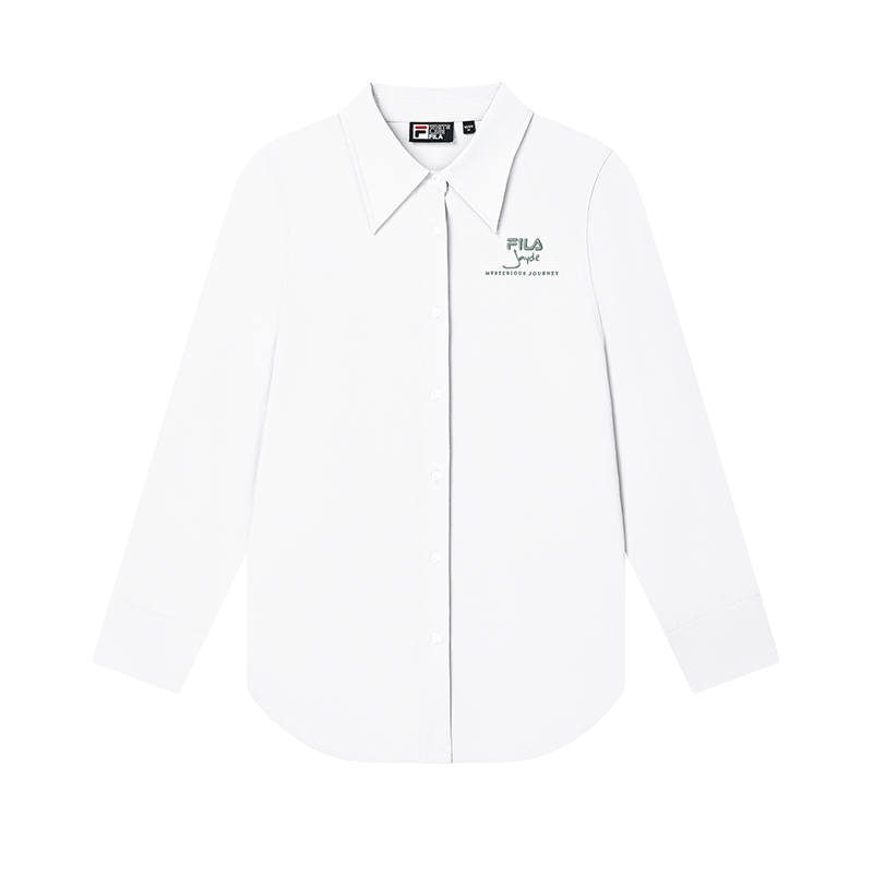 FILA Shirts Women's Cloud White Lapel Moderate Other