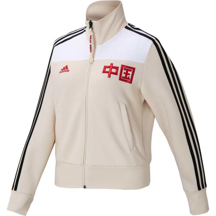 Adidas Adidas Jackets Women's Ecru Stand Collar Moderate Other