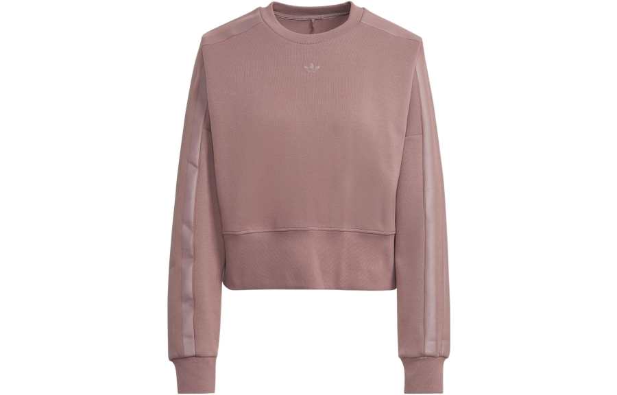 Adidas Originals Sweatshirts Women's Brown Crew Neck Moderate Regular