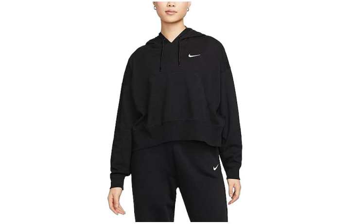 Nike Nike Sweatshirts Women's Black Hooded Moderate Regular