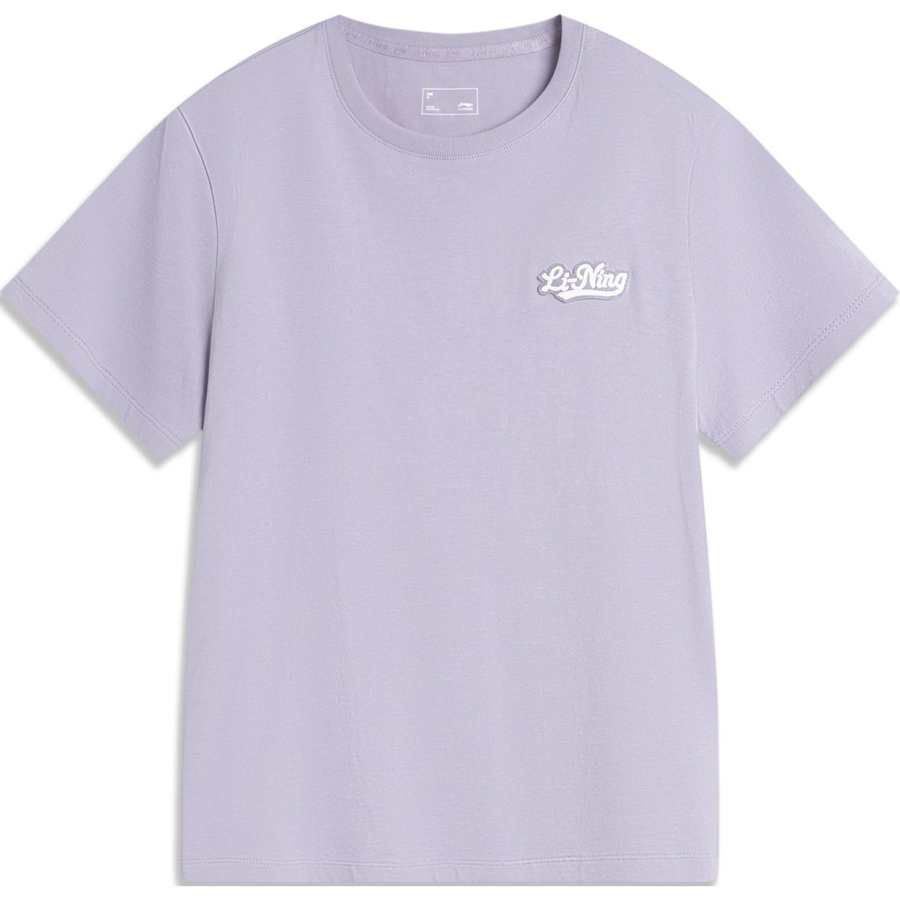 Li-Ning Li Ning Sports Life Collection T Shirt Women's Sea Salt Purple