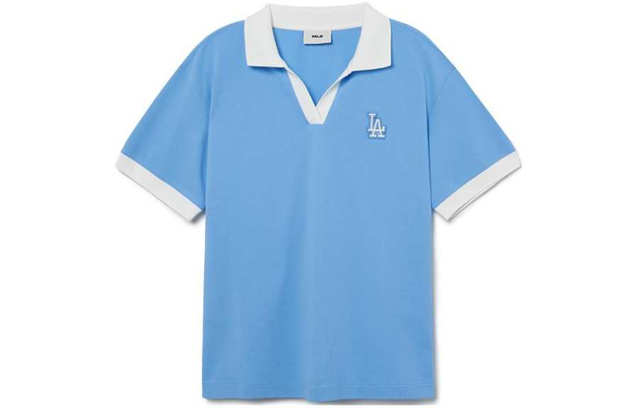MLB Los Angeles Dodgers Polo Shirt Women's Sky Blue