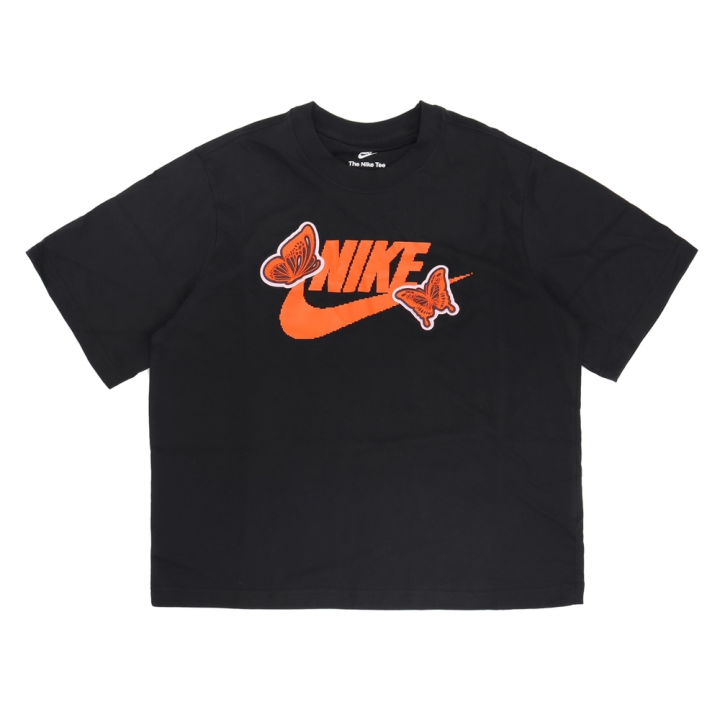 Nike Nike Women'ss Logo Print Sporty Breathable T-Shirt Black