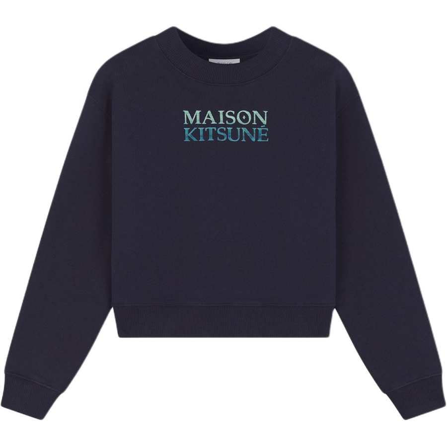 Maison Kitsune Maison Kitsuné Logo Embroidered Fleece Sweatshirt