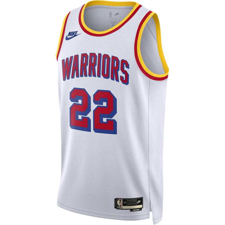 Nike Nike DRI FIT NBAGolden State Warriors Andrew Wiggins Basketball Jersey Men's White