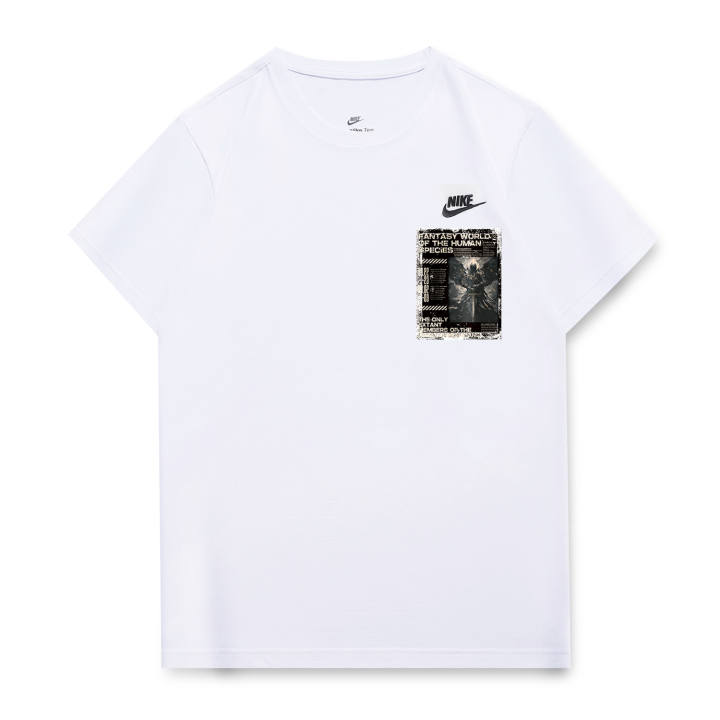 Nike Nike T Shirts Unisex White Crew Neck Moderate Straight Fit