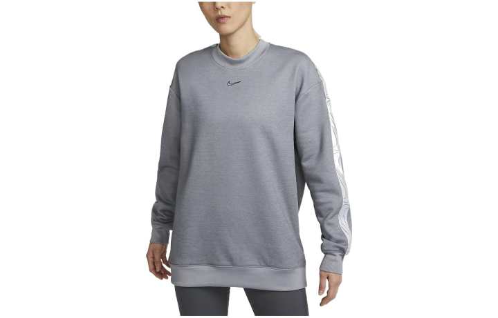 Nike Nike Sweatshirts Women's Gray Crew Neck Moderate Regular