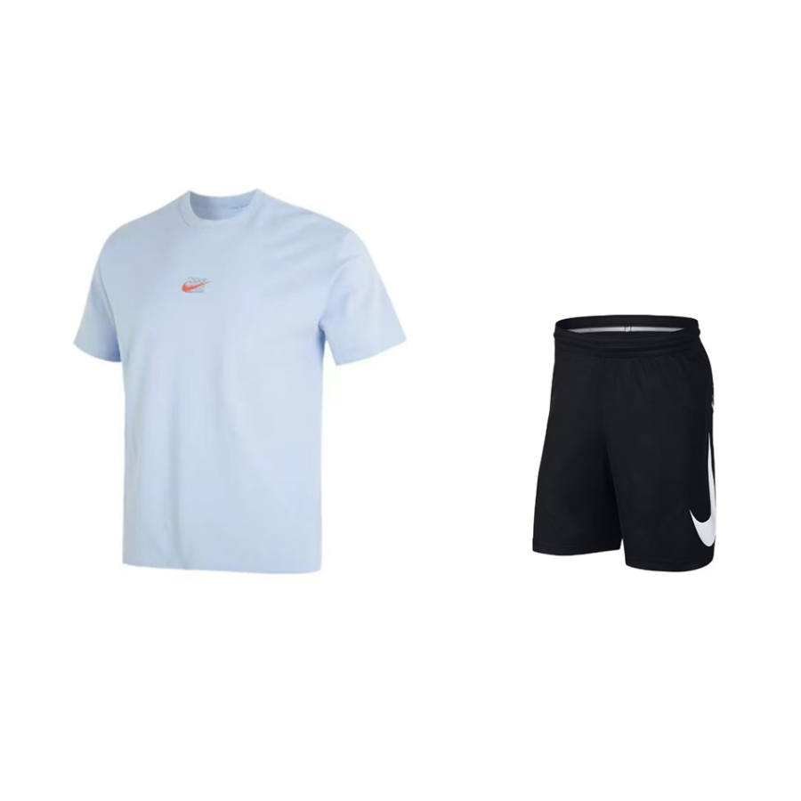 Nike Nike Casual Sportswear Unisex Blue/Black Crew Neck Moderate