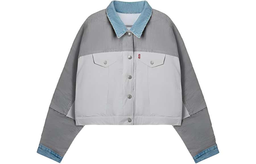 New Balance New Balance X Levis Jackets Women's Gray Lapel Moderate Other