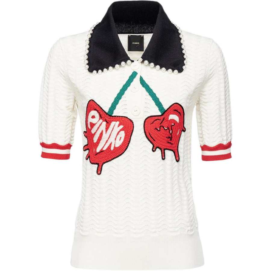 PINKO SS23 Polo Shirt Women's White