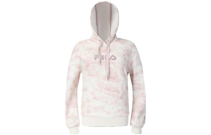 FILA Sweatshirts Women's All Over Print Hooded Non Detachable Moderate Regular