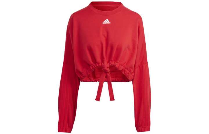 Adidas Adidas Sweatshirts Women's Red Crew Neck Moderate Regular
