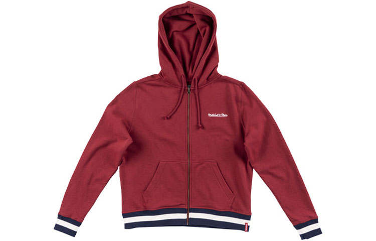 Mitchell Ness Sweatshirts Women's Red Hooded Thickened Other
