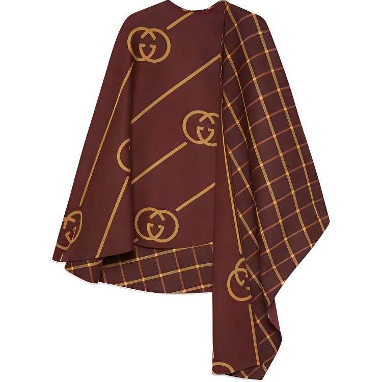 GUCCI 【Previous Season】GG wool cape