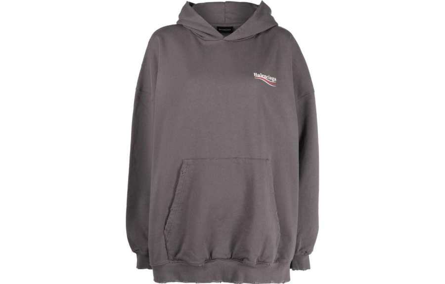Balenciaga 【Previous Season】Political Campaign oversized logo-print hoodie