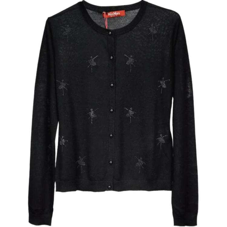 MaxMara Knitwear Women's Black Crew Neck Moderate Other