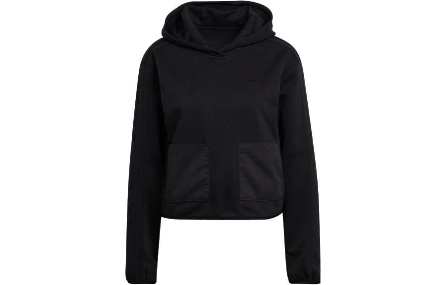 Adidas Originals Sweatshirts Women's Black Hooded Moderate Regular
