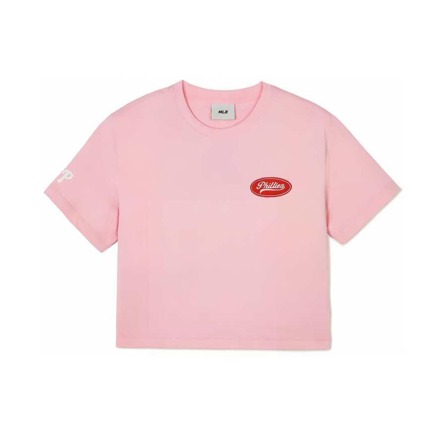 MLB MLB T Shirts Women's Pink Crew Neck Moderate