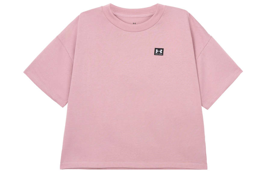 Under Armour Drop Shoulder Sleeve T Shirt Women's Pink