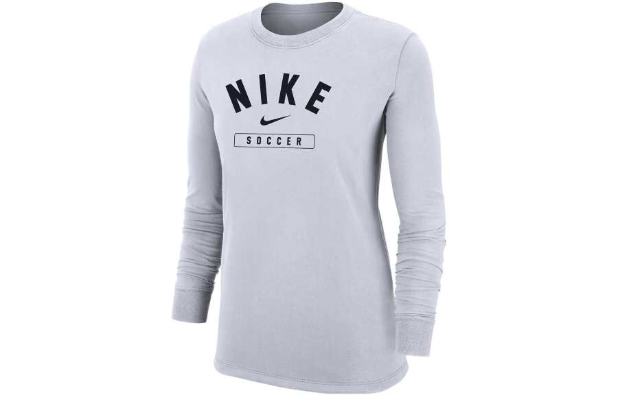 Nike Nike T Shirts Women's White Crew Neck Moderate Straight Fit