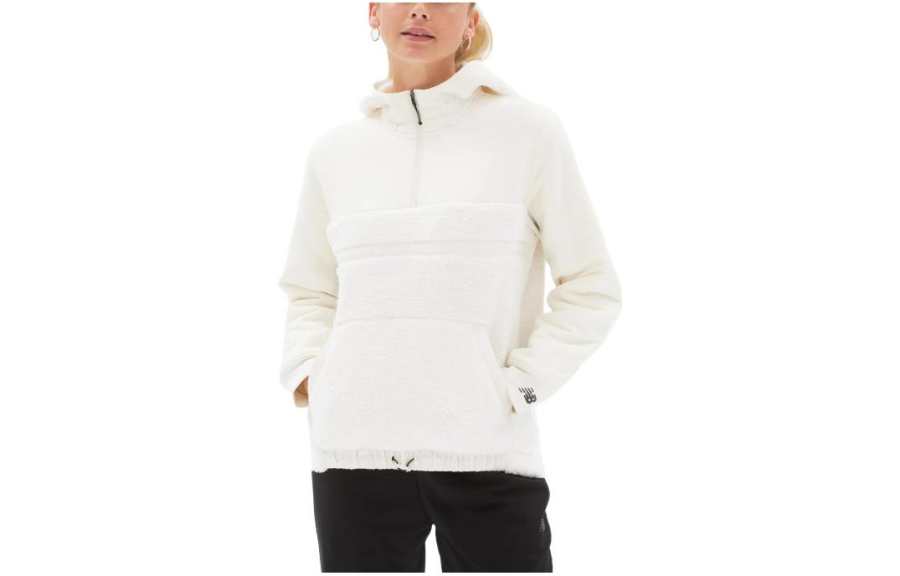 New Balance New Balance Sweatshirts Women's White Hooded Moderate Regular
