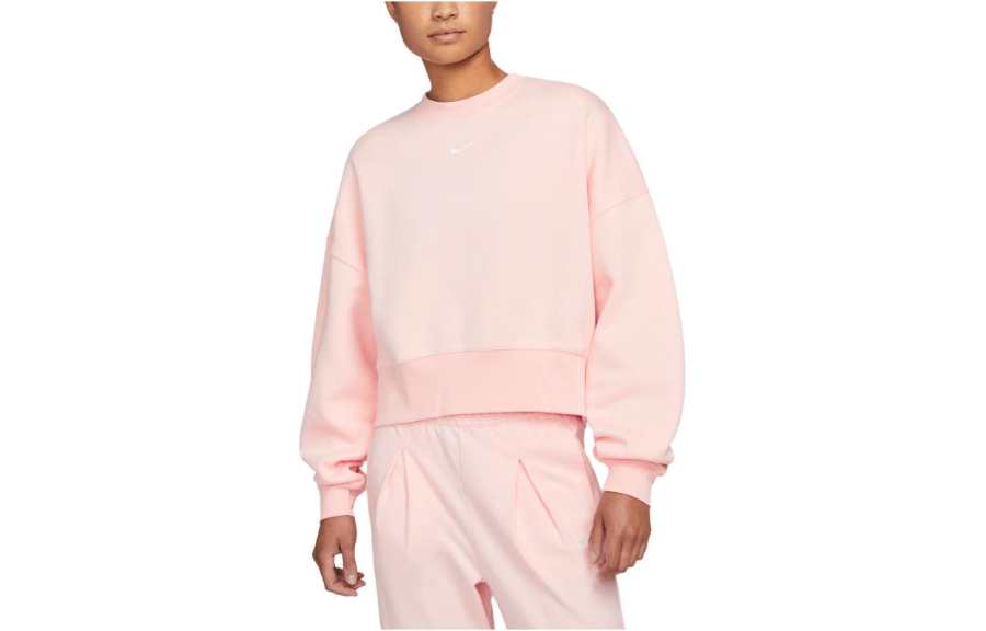 Nike Nike Sportswear Essentials Sweatshirts Women's Pink Crew Neck Moderate Other