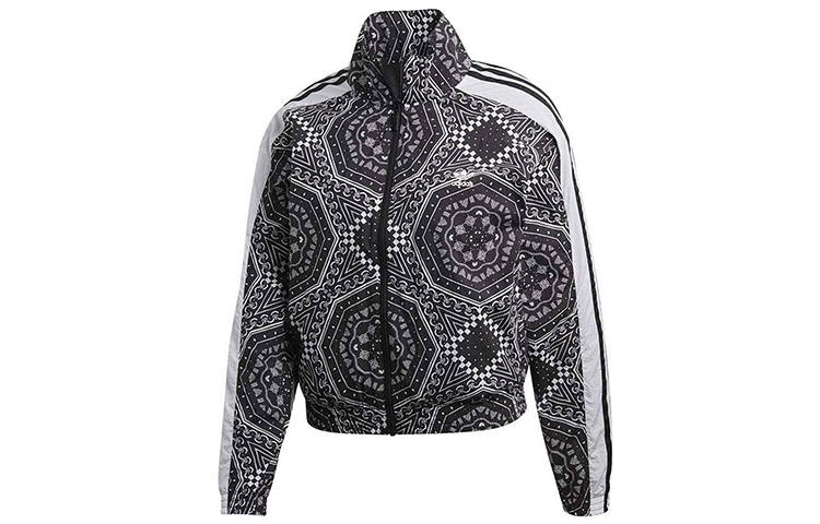 Adidas Originals Jackets Women's Black Stand Collar Moderate Other