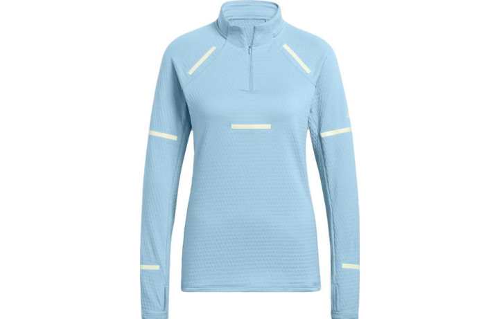Adidas Adidas Sweatshirts Women's Sky Blue Stand Collar Moderate Regular