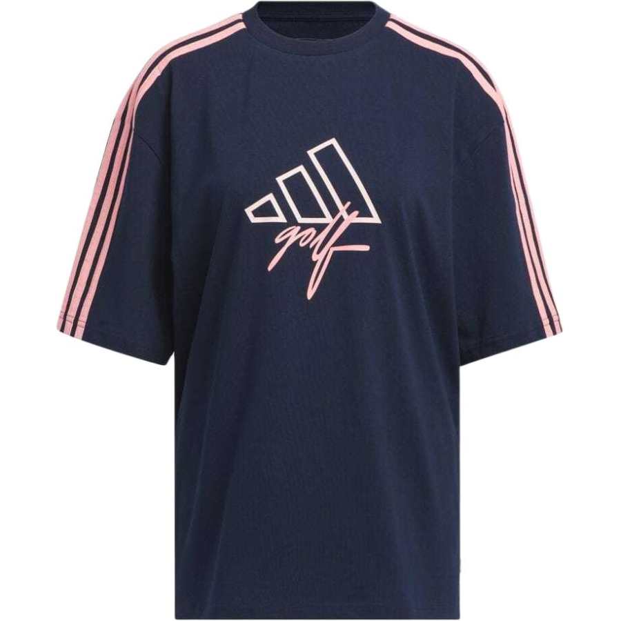 Adidas Adidas Drop Shoulder Sleeve T Shirt Women's Marine Blue