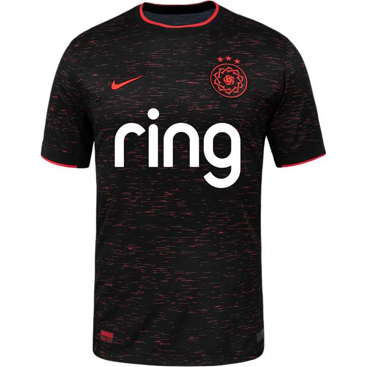 Nike Nike Portland Thorn Soccer Jersey Fan Edition Men's Black/Bright Red