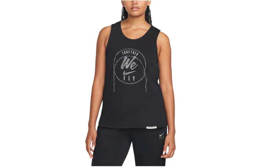Nike Nike T Shirts Women's Black Crew Neck Moderate Straight Fit