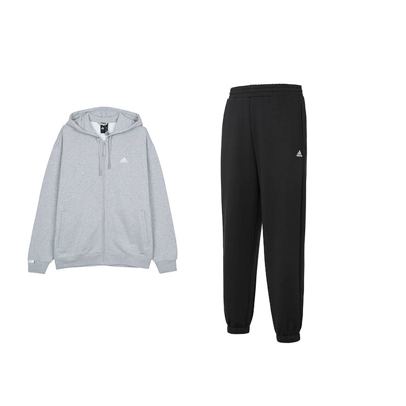 Adidas Adidas Casual Sportswear Men's Hooded Thickened And Fleece Lined