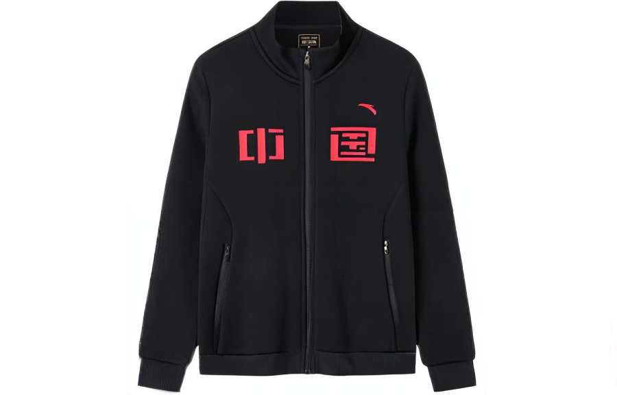 ANTA Variety Training Collection Jackets Women's Black Stand Collar Moderate Other