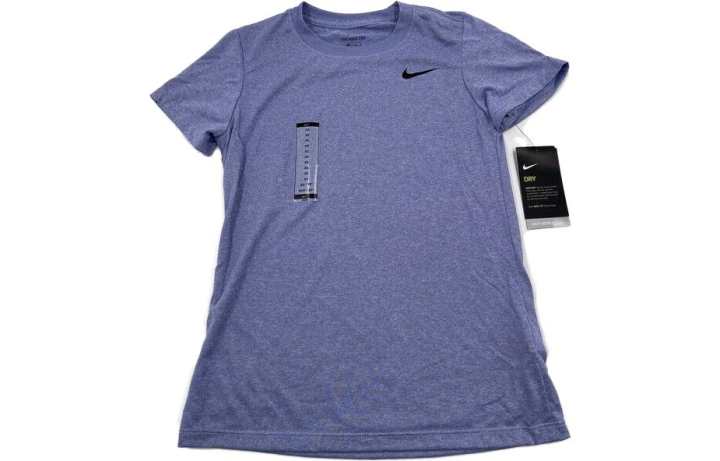 Nike Nike T Shirts Women's Light Lavender Crew Neck Moderate Straight Fit