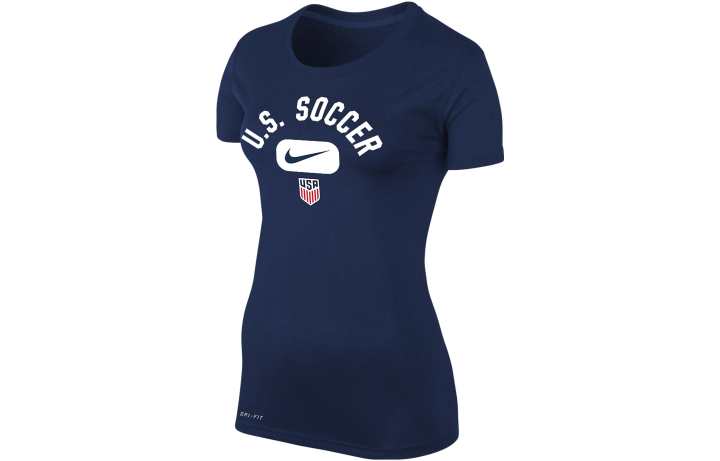 Nike Nike T Shirts Women's Marine Blue Crew Neck Thin Other