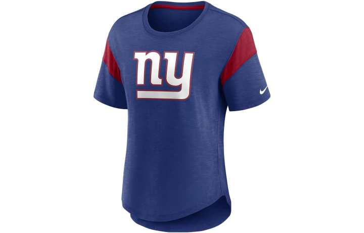 Nike Nike T Shirts Women's Blue Crew Neck Moderate Straight Fit