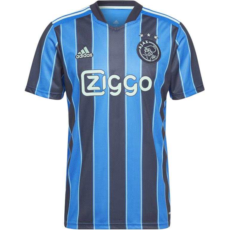 Adidas Adidas Ajax Soccer Jersey Fan Edition Men's Night Glow Blue/Legend Ink