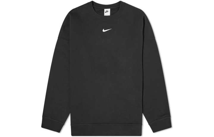 Nike Nike Women's Over Oversized Fleece Crew Sweatshirt Black/White