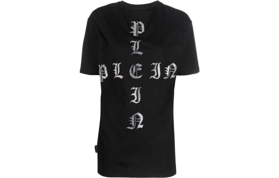 PHILIPP PLEIN 【Previous Season】Gothic Plein crystal-embellished T-shirt