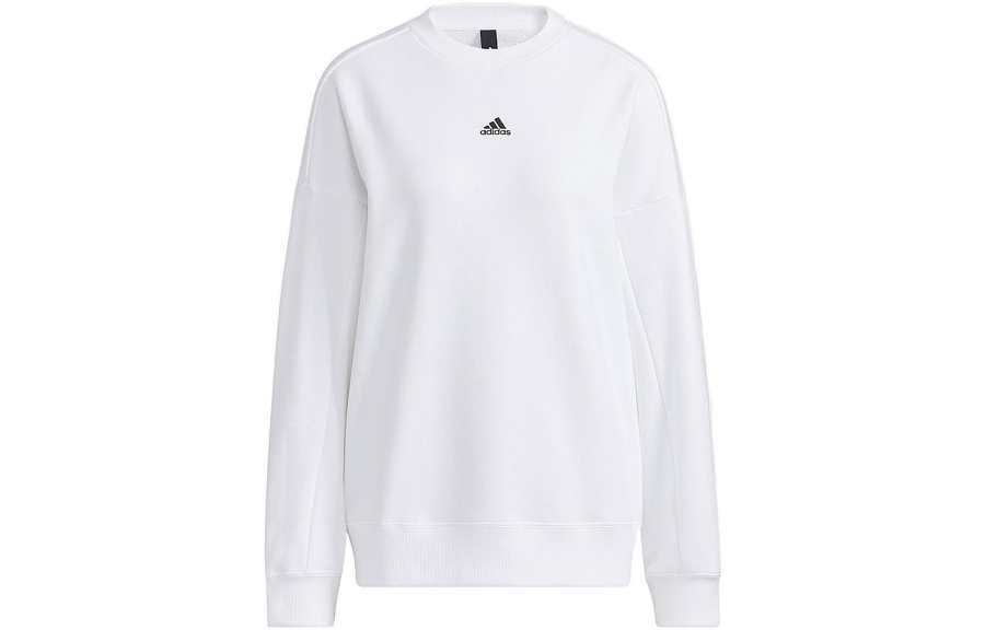 Adidas Adidas Sweatshirts Women's White Crew Neck Moderate Regular