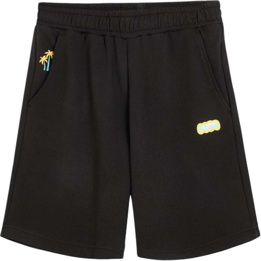 PUMA Graphic Casual Shorts Men's Black 01