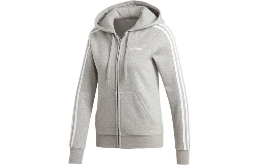 Adidas Adidas Sweatshirts Women's Gray Hooded Moderate Cardigan